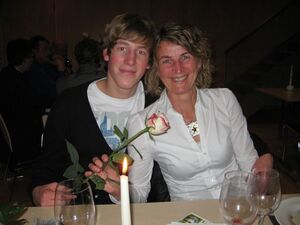 Jungbürger mit Stadträtin: Gabi Bentlage und ihr Sohn Simon
