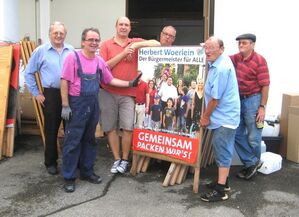 "Gemeinsam packen wir's" - dies galt auch für den schnellen Umzug in die neue Bauhofhalle