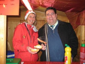 Am Samstag ging's für Gabi Bentlage und Herbert Woerlein um die Wurst!